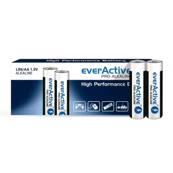 Pilhas alcalinas AA descartáveis everActive LR610PAKPA, 1,5 V, 3000 mAh, pack de 10