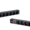 Régua de tomadas para RACK 16A PDU, 16xFRENCH, vertical
