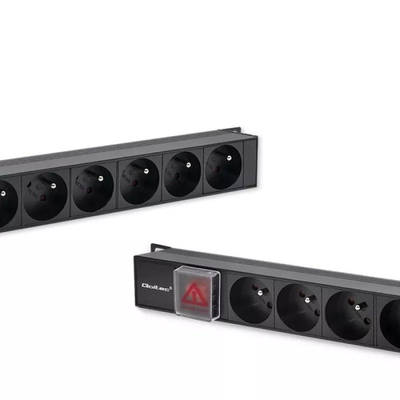 Régua de tomadas para RACK 16A PDU, 16xFRENCH, vertical