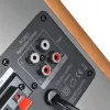 Sistema de altifalantes ativos de estante Edifier R1280T com controlo remoto e entradas RCA duplas - Brown Wood
