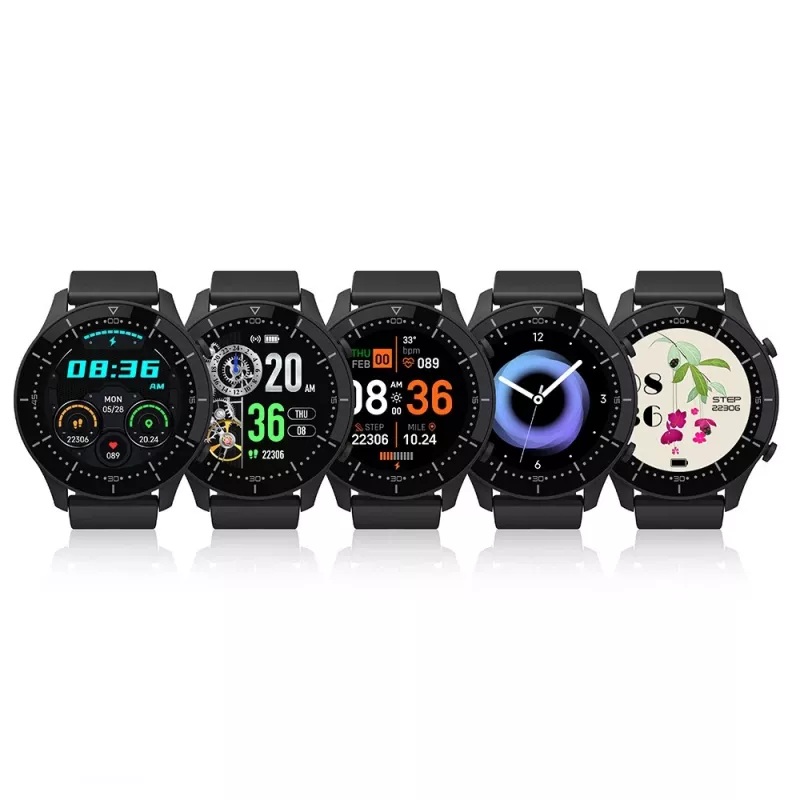 Smartwatch MEDIA-TECH MT870 — ecrã tátil IPS de 1,3 polegadas (3,3 cm), caixa de 51 mm, Bluetooth, preto