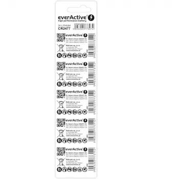 Pilha de lítio everActive CR2477 - blister 5 unid.