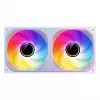 Jonsbo ZB-240WR Infinity Mirror ventoinha, ARGB, PWM, pás invertidas, 240 mm, branca
