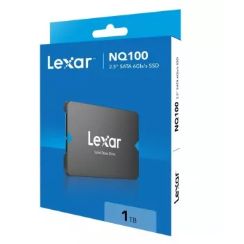 SSD SATA III de 2,5 polegadas Lexar NQ100 1 TB – velocidade de leitura 550 MB/s, transferência 6 Gbit/s