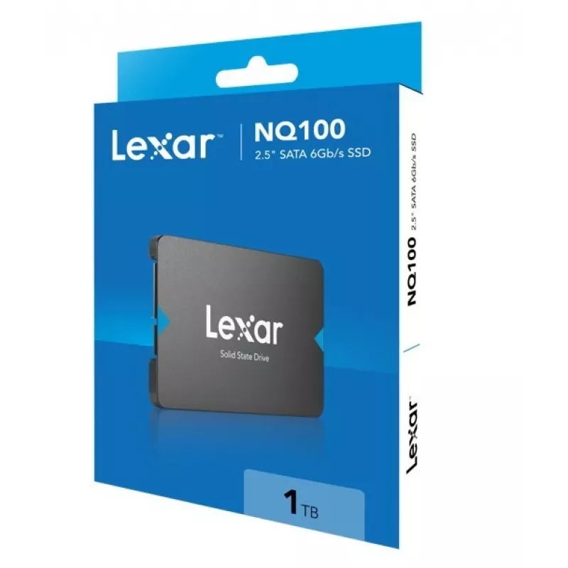 SSD SATA III de 2,5 polegadas Lexar NQ100 1 TB – velocidade de leitura 550 MB/s, transferência 6 Gbit/s