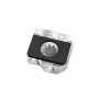 Indicador de caudal EK Water Blocks preto transparente 1/4 polegadas