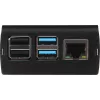 JOY-IT RPI CASE ALU06 - caixa para Raspberry Pi 4, alumínio, preto (RB-ALUCASEP4+06)