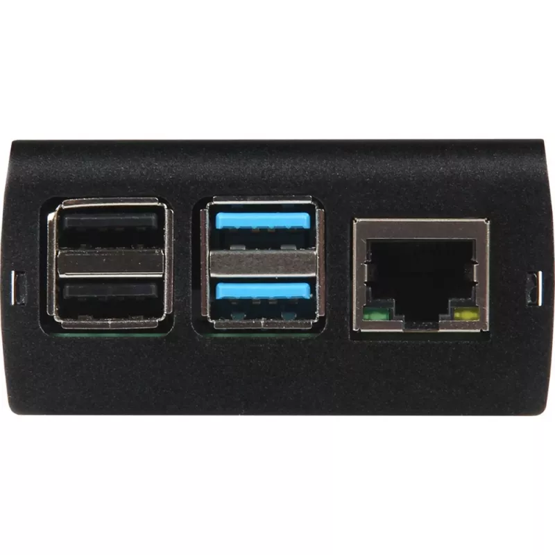 JOY-IT RPI CASE ALU06 - caixa para Raspberry Pi 4, alumínio, preto (RB-ALUCASEP4+06)