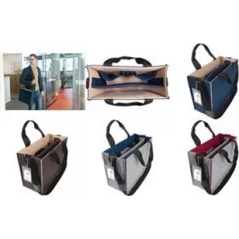 Bolsa para portátil sigel Desk Sharing Bag Bicolor M castanho/bege para portáteis de 15,4