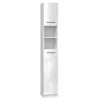 Armário de arrumação de casa de banho Topeshop MARBELA em branco brilhante
