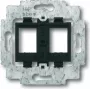 Tomada Busch Jaeger 1753-0-8063 2 x RJ-45 preta (1753-0-8063)
