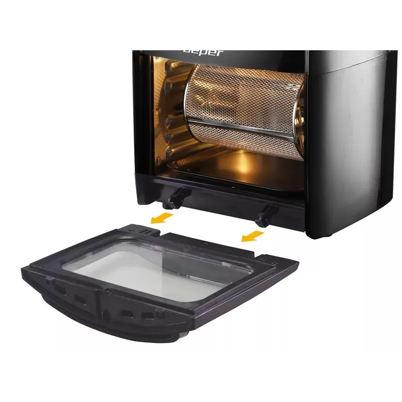 Fritadeira de ar quente Beper P101FRI012 12 L 1800 W Preto
