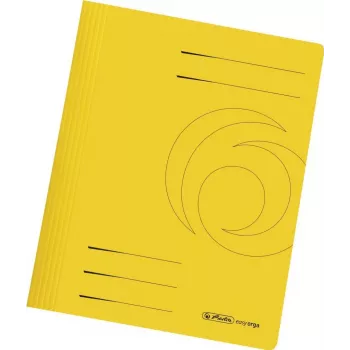 Pasta de arquivo Herlitz 11034303 cartão amarelo A4