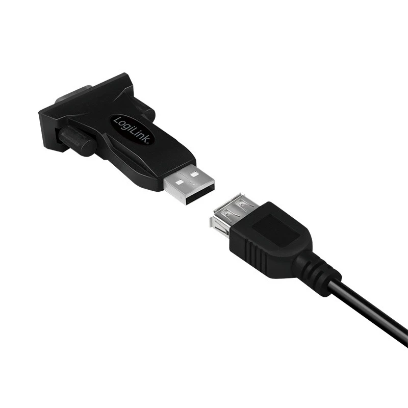 Adaptador LogiLink AU0002F RS-232 USB 2.0 macho Preto