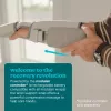Massajador de mão e pulso HoMedics SR-CMH10H-GY portátil, ajuste regulável para mãos e pulsos
