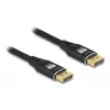 Cabo DisplayPort DeLOCK 8K 60 Hz 3 m preto metal