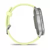 Garmin Venu 4 45 mm 010-03014-02 smartwatch, prateado com bracelete de silicone cor de limão