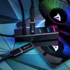 Sharkoon Hub de interface USB 3.2 Gen 1 (3.1 Gen 1) Type-C 5000 Mbit/s preto