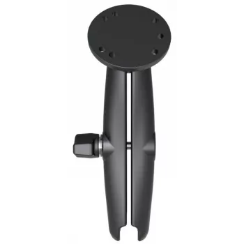 Braço de encaixe duplo RAM Mounts com placa redonda preto 294,8 g