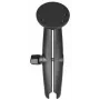 Braço de encaixe duplo RAM Mounts com placa redonda preto 294,8 g