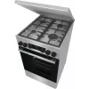 Gorenje GKS5C71XF fogão independente com forno prateado