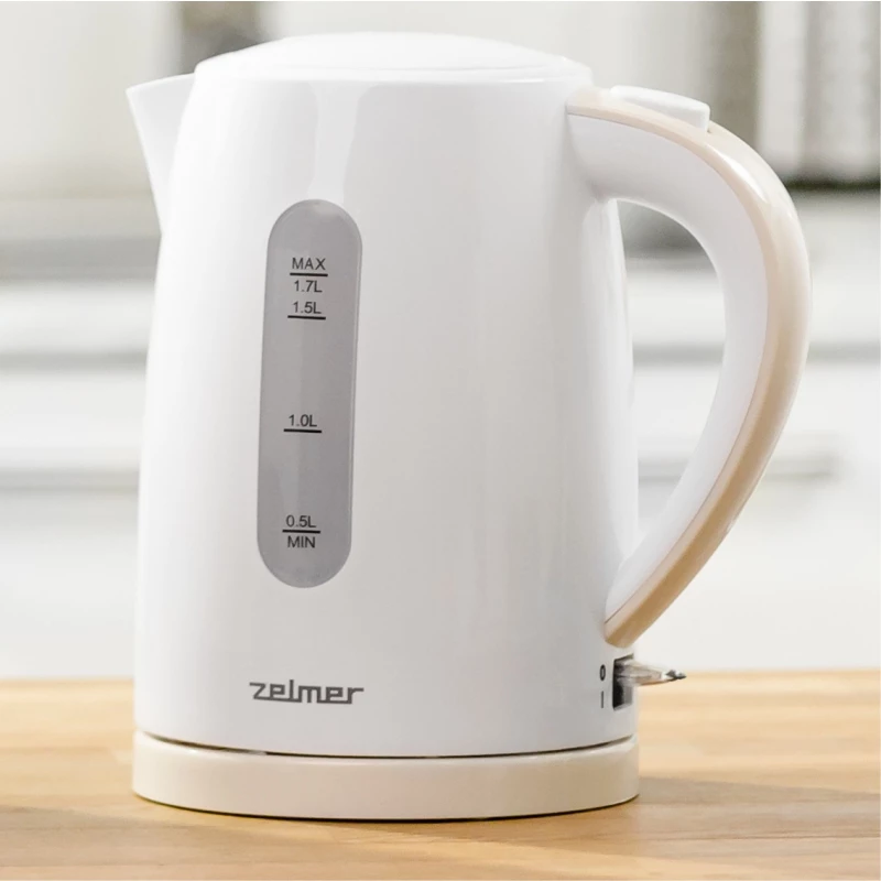 Chaleira elétrica Zelmer 1,7 L 2200 W branca
