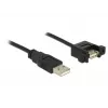 Cabo USB DeLOCK 1m 2xUSB2.0-A