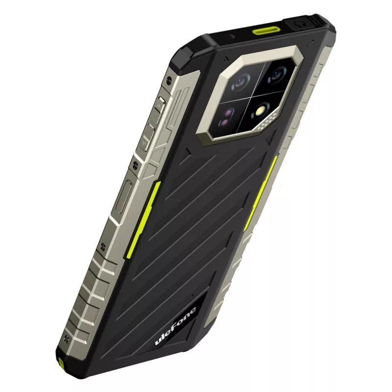 Smartphone robusto UleFone Armor 22 4G, 9 GB RAM, 128 GB armazenamento, IP69K, verde