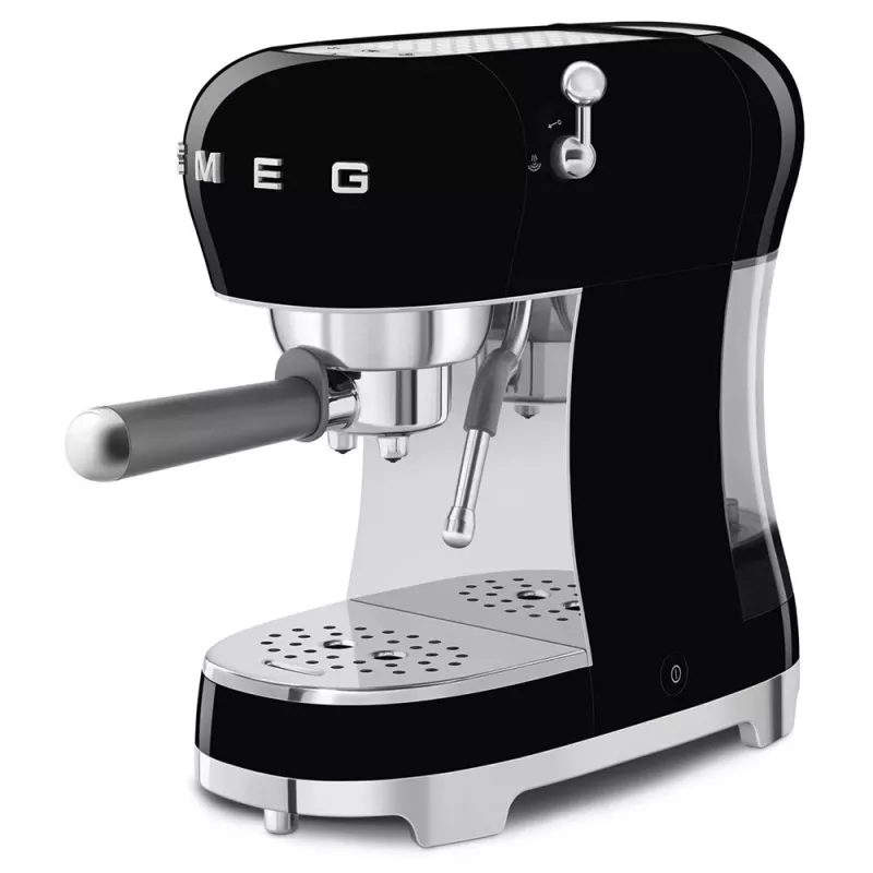 SMEG 50's Style ECF02BLEU máquina de espresso, 15 bar, preta