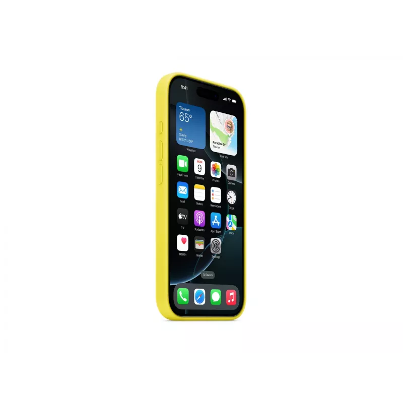 Capa de silicone com MagSafe para iPhone 16 Pro - Fruta-estrela