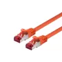 Cabo de rede LOGON TCR66SS150O Cat6 S/FTP (S‑STP) laranja, 15 m, RJ‑45–RJ‑45