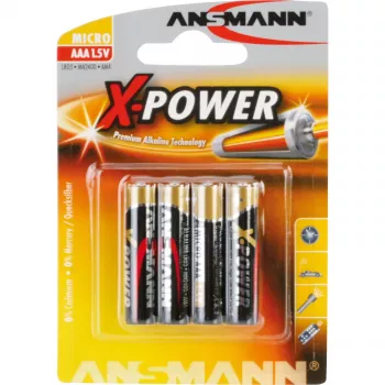 Pilha descartável Ansmann Micro AAA LR03