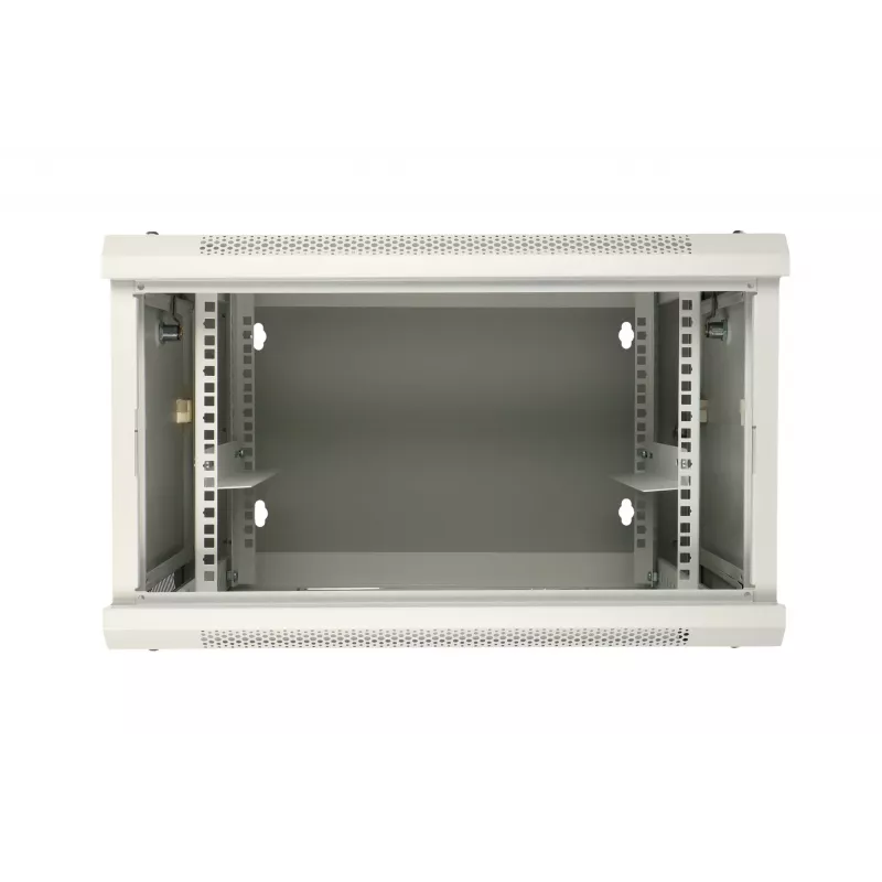 Armário rack de parede Extralink 6U 600x600 AZH cinzento montagem na parede, tipo basculante