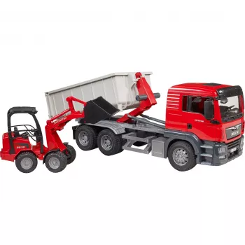 Conjunto de camião e escavadora BRUDER MAN TGS camião multicolor