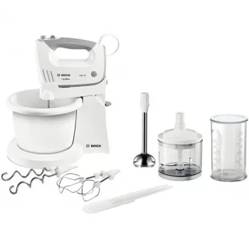 Conjunto de batedeira manual Bosch MFQ36490 ErgoMixx 450 W branco/cinzento