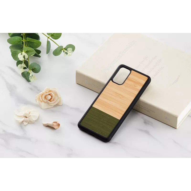 Capa para telemóvel Man and Wood para Samsung Galaxy S20+ – bambu, forest preto