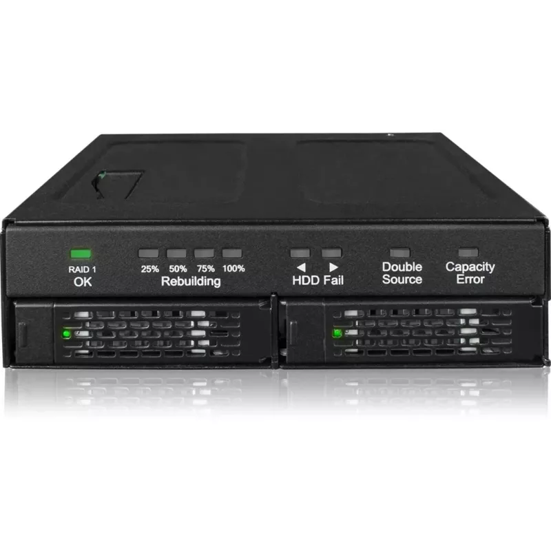 Caixa para disco icy dock MB902SPR-B R1 preto 2,5 polegadas SATA