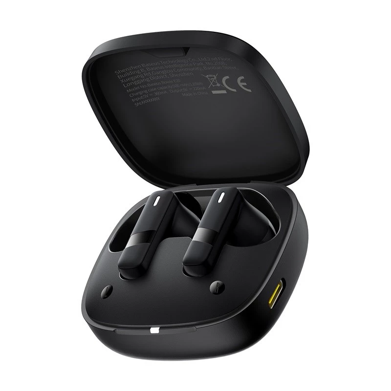 Headset Baseus Bowie E20 sem fios in-ear chamadas/música Bluetooth preto