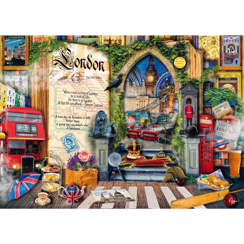 Puzzle 1000 peças, Schmidt Spiele Aimee Stewart: Memories of London