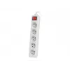Extensão elétrica Lanberg PS1-05E-0150-W 1,5 m 5 tomadas AC Interior Branco