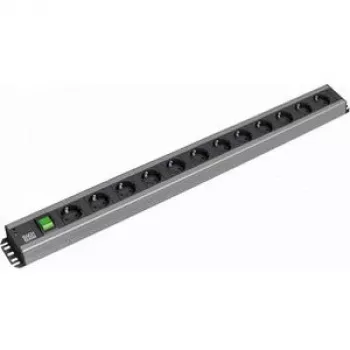 Unidade de distribuição de energia Bachmann 300.005 12 tomadas AC 2U preto cinzento