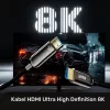 Cabo HDMI UNITEK C11085GY01-10M 10m 2.1 48 Gbit/s preto
