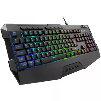 Teclado Sharkoon SKILLER SGK4 Gaming USB QWERTZ alemão preto