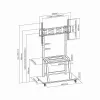 Gembird TVS-100F-01 suporte de chão para ecrãs 2,54 m (100) preto