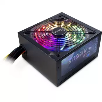 Fonte de alimentação Inter-Tech Argus RGB-600W II 20+4 Pin ATX ATX preta
