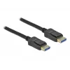 Delock - Cabo DisplayPort - DisplayPort (M) para DisplayPort (M) - DisplayPort 2.0 - 2,0 m - Suporta 10K 60 Hz (10.240 x 4320) - preto (80262)