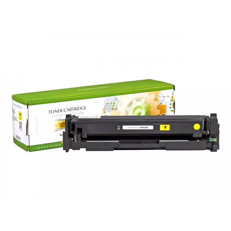 Cartucho de toner STATIC compatível com HP CF412A amarelo compatível 2.300 páginas