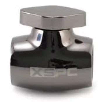 Válvula de esfera XSPC G1/4, corpo em latão com acabamento preto cromado, modelo WASC-504