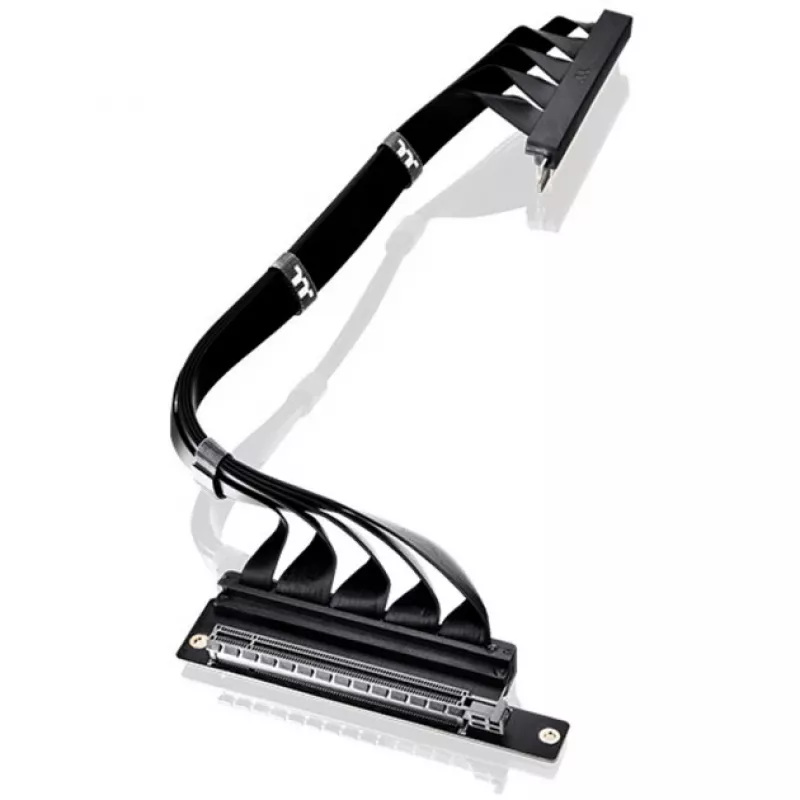 Thermaltake cabo riser PCI-E 4.0 duplo de 90 graus, 40 cm, preto