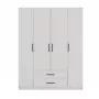 Topeshop ROMANA 160 BIEL KPLB Roupeiro/armário de quarto 11 prateleiras 4 porta(s) branco